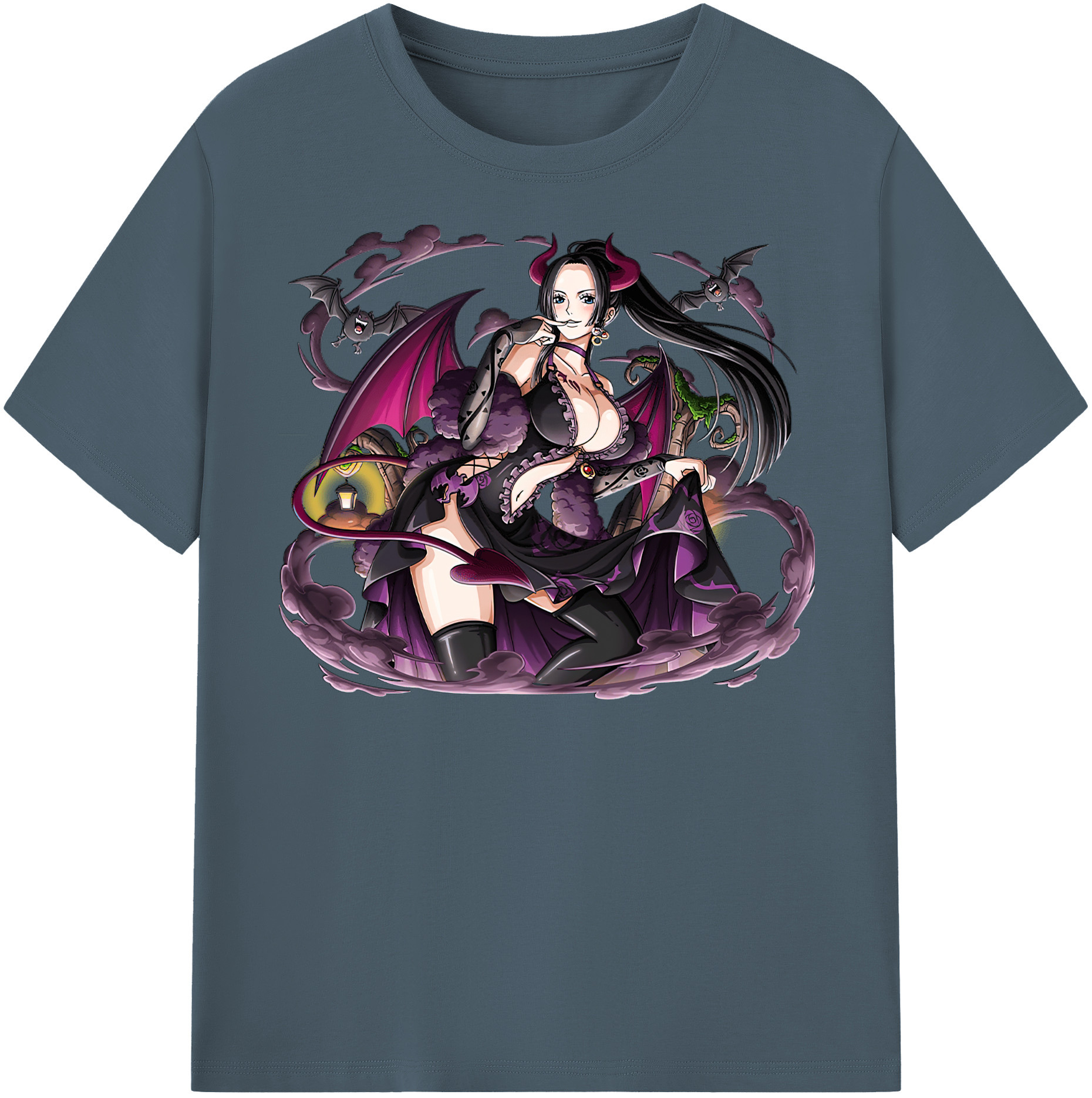 ワンピース ボア・ハンコック ONE PIECE Boa·Hancock 綿100％半袖Tシャツ（フロントプリント）